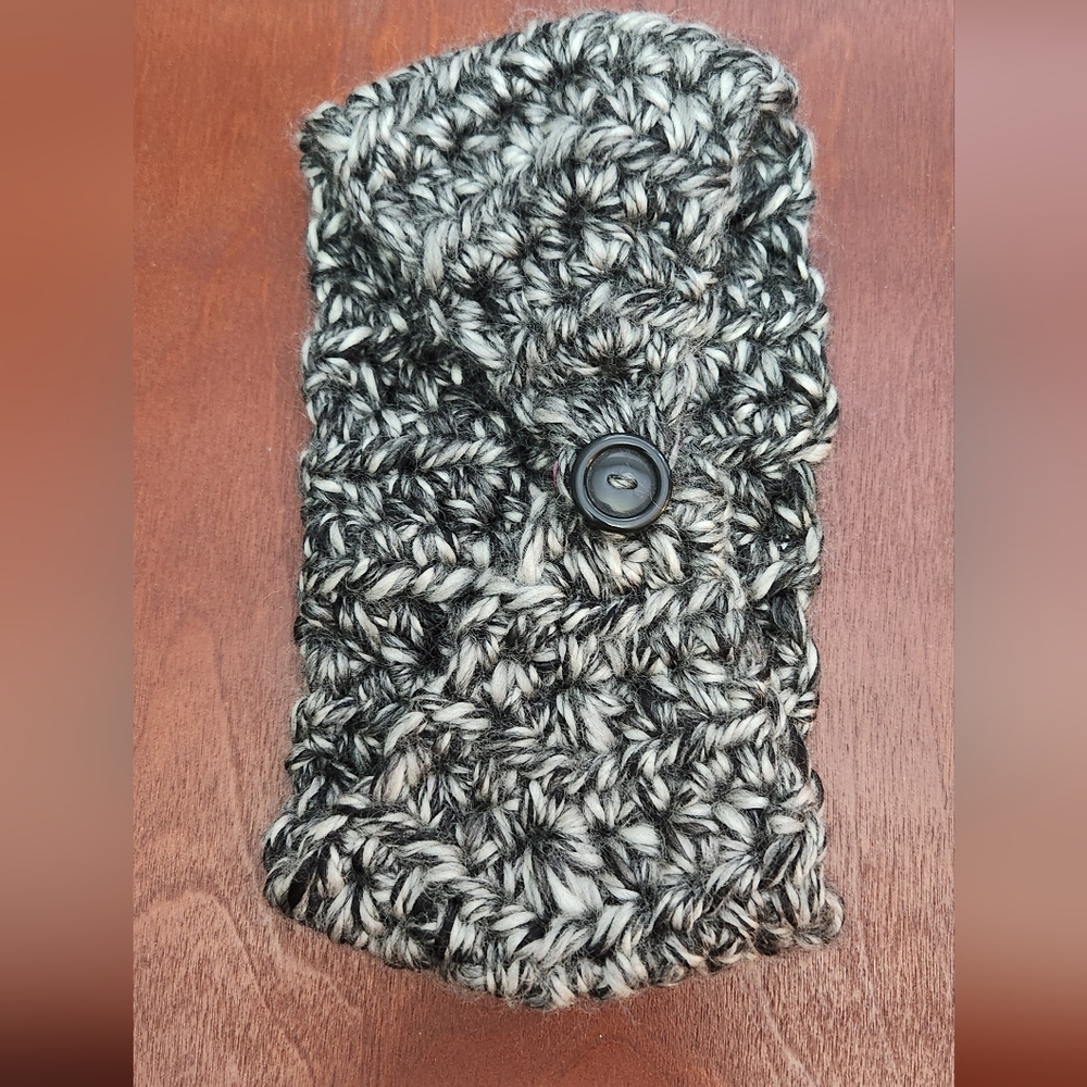 Chunky Knit Black and White Headband